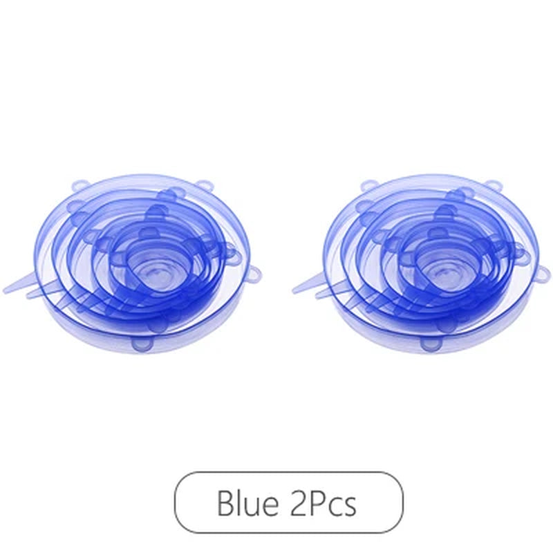 Reusable Silicone Stretch Lids Kitchen Fresh Keeping Covers