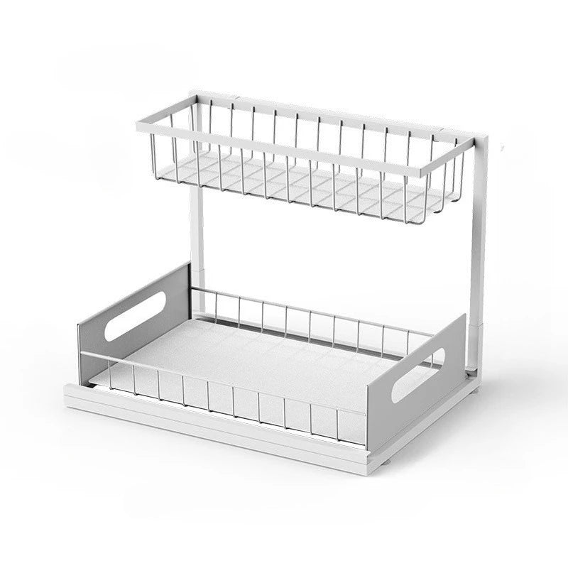 Under Sink Organizer - 2-Tier Pull Out Cabinet Storage