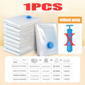 8-Pack Vacuum Storage Bags with Hand Pump - Space Saver