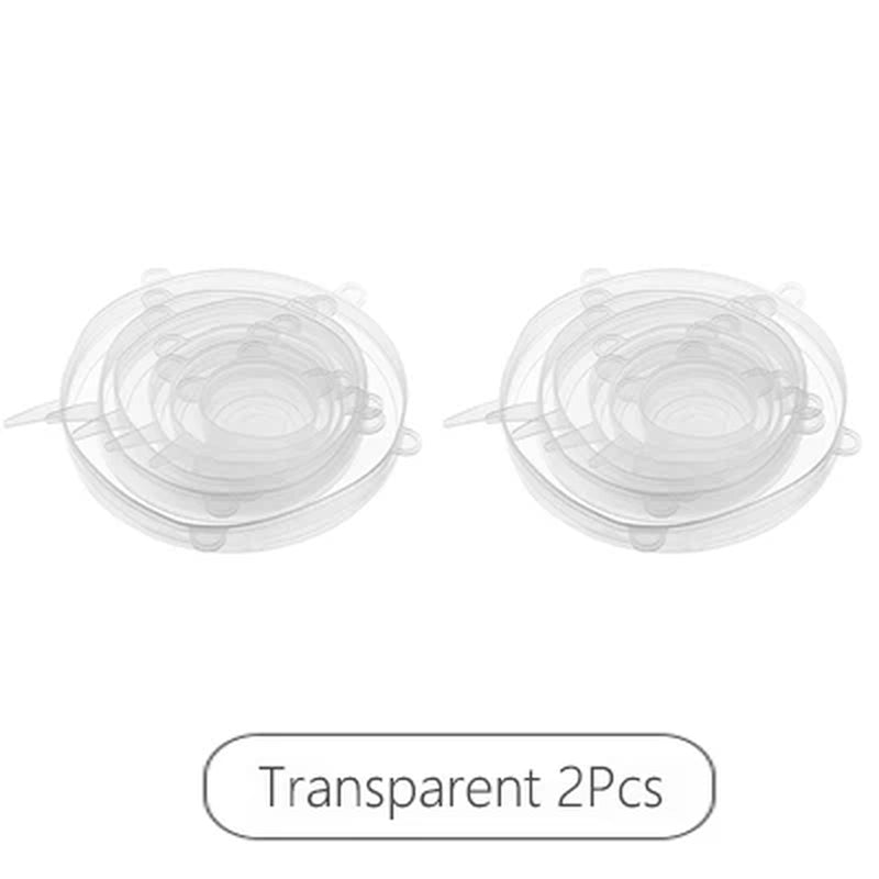 Reusable Silicone Stretch Lids Kitchen Fresh Keeping Covers